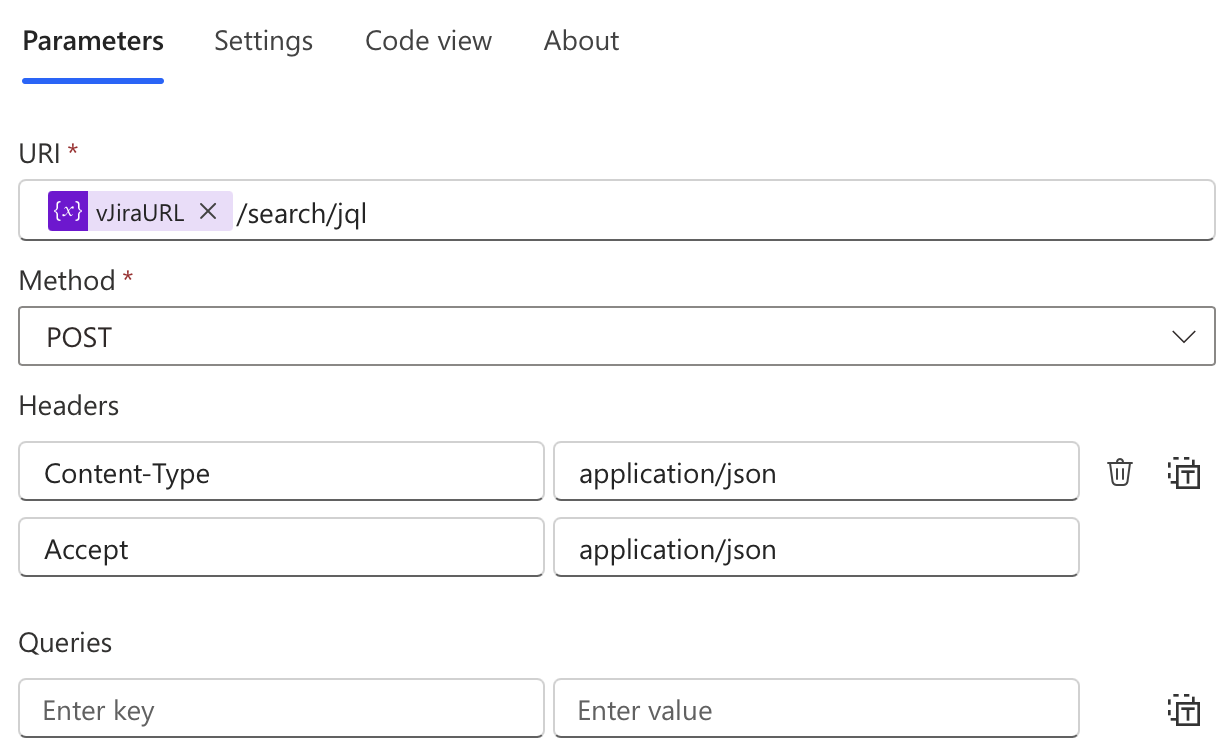 POST JiraURL/search/jql